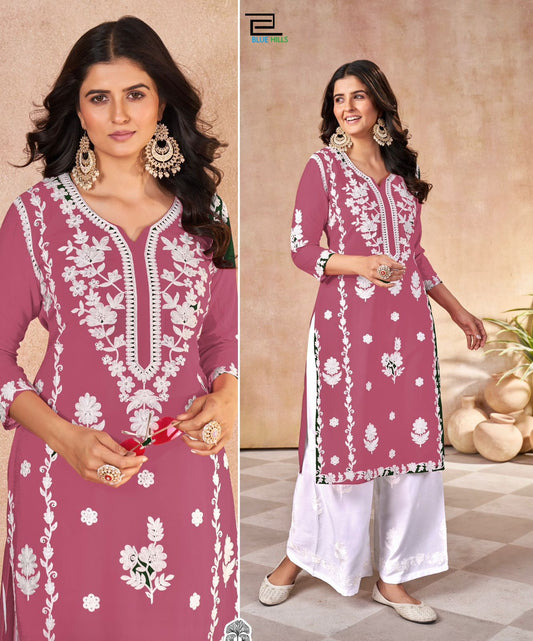 Straight Kurta with Palazzo Set